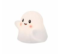 Colcolo Lampada Notturna Halloween Fantasma Lampada da Comodino Luce Notturna LED Silicone Squeezable Ricaricabile Controllo a Tocco Illuminazione Delicata, Ghost Pat 13 Sounds