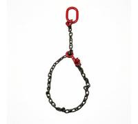 Colcolo Lifting Hook Chain Imbracatura Catena Sollevamento Gancio Acciaio 80 Anello Superiore Robusto Portata Pesante per Cantiere Edilizia Logistica, 1 Gancio 3 Tonnellate 6 Metri