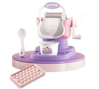 Colcolo Macchina del Gelato Giocattolo con e Cucchiaio Stimola la creatività Set Gelato con Accessori da Sviluppa Le Abilità Motorie, +W+Ghiacciaia
