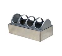 Colcolo Mangiatoia per Pollame Trogolo Galline Vassoio Abbeveratoio in Acciaio Inossidabile Resistente Alla Ruggine con Vasca Aperta per Cereali Pulizia, 20cm