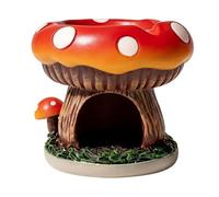 Colcolo Mangiatoia per Uccelli da Esterno Mangiatoia Casetta Posatoio Dispenser in Resina a per Attrarre Uccellini E Decorare Adatta per Giardini Patii, Rosso, Rosso