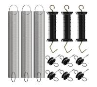 Colcolo Maniglia per Cancello Elettrico da Giardino Esterno, Composta da 3 Pezzi, con Viti E Molla Isolata per Bestiame.