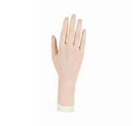 Colcolo Mano Manichino per Pratica Nail Base Stabile in Plastica Realistica Flessibile per Addestramento Tecnico di Unghie E Gioielli Adatta a Principianti E , Rosa , Mano Destra
