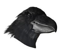 Colcolo Maschera a Testa di Uccello, Copricapo Realistico Completo per Il Gioco di Ruolo di Halloween