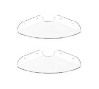 Colcolo Mensola Acrilica da Parete Scaffale Angolare Organizer Espositore Ripiano Curvo Trasparente Montaggio Semplice Adatta per Salotto Camera Ufficio Bagno, 24 24 3cm, Trasparente