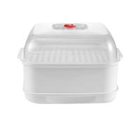 Colcolo Microonde Vaporiera Cucina Contenitore Riscaldamento Utensile per Cottura a Vapore Veggie Ciotola Vaporiera Micro Pentola per Verdure Pesci
