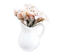 Colcolo Mini Modello di Pianta in Vaso per Casa delle Bambole, Miniatura, Ornamento Bonsai, Mini Modello di Fiore Artificiale in Vaso per La Decorazi, Rosa