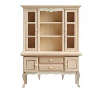 Colcolo Miniatura Armadietto Credenza Mobile Vetrina Legno Compatto da Personalizzare Adatto per Esposizione Collezionisti Casa Delle Bambole E Ambienti Interni