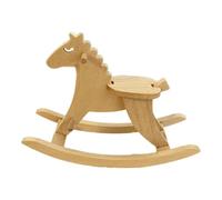 Colcolo Modello di Cavallo a Dondolo in Legno Giocattolo per Bambini con pedalata Mini Scultura a Dondolo Ornamento per Il Soggiorno per Ufficio