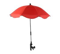 Colcolo Ombrellone da spiaggia, sedia a sdraio, passeggino, ombrellone, morsetto regolabile a 360°, resistente agli strappi, per terrazza, viaggio, patio, Rosso