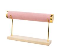 Colcolo Organizzatore del Supporto per Braccialetti, Supporto per Gioielli a Livello Singolo Pratico, griglia per i Capelli, Rosa