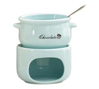 Colcolo Pentola per Sciogliere, Tazza per Fonduta, Set Scaldavivande per Un Appuntamento Romantico, Blu