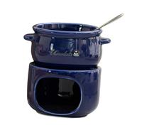 Colcolo Pentola per Sciogliere, Tazza per Fonduta, Set Scaldavivande per Un Appuntamento Romantico, Blu scuro