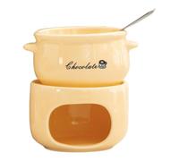 Colcolo Pentola per Sciogliere, Tazza per Fonduta, Set Scaldavivande per Un Appuntamento Romantico, Rosa