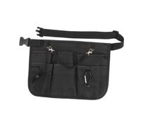 Colcolo per infermiera con tasca per attrezzi multi scomparto per infermiera per donna Borsa per allattamento per lavori idraulici fai da te, Nero