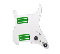 Colcolo Pickup per chitarra elettrica, HH, robusto, pratico e professionale assemblaggio graffiante pezzo di ricambio per chitarra per ST Accessorio, Verde Bianco