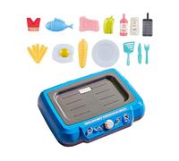 Colcolo Playset da cucina per bambini Set da gioco da cucina da campeggio Pentole Friggitrice per bambini Cucina giocattolo simulata per regali all'aperto, Blu