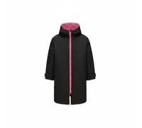 Colcolo Poncho per Bambini Mantella Surf Accappatoio Asciugamano Cappuccio in Microfibra Soffice E Calda per Cambio Riservato all’Esterno con Chiusura a Zip, Nero Rosa, Numeric_13, Long