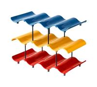 Colcolo Portabicchieri, Portabottiglie, Organizer per Bottiglie D'acqua per Frigorifero, Congelatore, Cucina, 3 Livelli