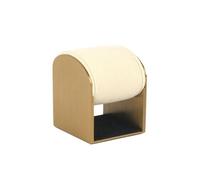 Colcolo Portagioielli Arco Comp Stabile | Apertura Frontale, Stand Espositivo in Metallo con Base Nera, Imbottito, Portaorologi, per Casa, Beige