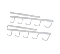 Colcolo Portautensili da cucina da 2 pezzi, accessori per cucinare, regali salvaspazio, porta tazze senza trapano per guanti, pentole, spatole, Bianco