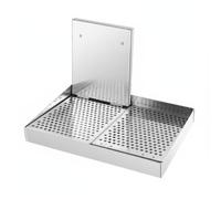 Colcolo Pressa Alimentare in Acciaio Inox con Piastra Ispessita E Base Forata per Eliminare in Eccesso da Fritture E Spiedini Adatta per Uso Domestico, L