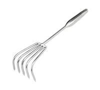 Colcolo Rastrello da Giardino, attrezzo da scavo, Robusto, ergonomico, rastrello a Artiglio, attrezzo Manuale per allentare Il Terreno, per Giardiniere, Cinque Punte