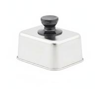 Colcolo Rettangolare Coperchio per Teglia Acciaio Inossidabile Accessorio Cuocere Griglia Coperchio Vaporizzatore Manico Comodo Adatto a Cucina Ristorazione, 13.5X10.6X6cm