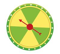 Colcolo Ruota della Fortuna Girevole con da Parete, Leggera, Ruote dei girevoli per Feste, supermercati, Pub, attività didattiche, Style a