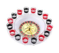 Colcolo Ruota Girevole per Gioco da Bere con 16 Tazze, per, Leggera e Girevole, per Feste, Bar, Viaggi Carnevale