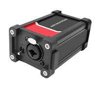 Colcolo Scatola isolante audio /1/4" 6,35 mm con interruttore, sostituzione diretta, compatibile, nero, per configurazioni, club, Nessun Cavo