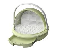 Colcolo Scatola per l'allevamento del da seta, scatola per l'alimentazione dei rettili, gabbia habitat, contenitore per l'allevamento di, Verde