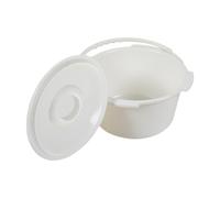Colcolo Secchio di ricambio per sedia comoda, mezzo secchio per sedia comoda, leggero, resistente, con capacità di carico elevata, in ospedale