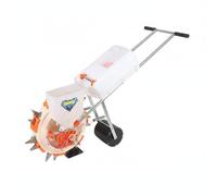 Colcolo Seminatrice Manuale Portatile Seminatrice Piantatrice Spandiconcime Strumento Agricolo con Precisione Regolabile E Caricamento Ridotto in Acciaio Inox, L 28CM, 6-Ugelli