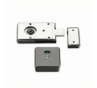 Colcolo Serratura da Applicare perficie per WC con E Scanalata in Acciaio Inox con Design per Porte Standard atto per Hotel E Biblioteche