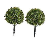Colcolo Set di 2 Alberi Topiari Artificiali per L'arredo Urbano