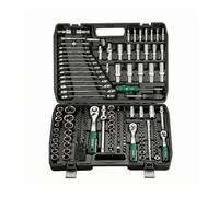 Colcolo Set di 216 Pezzi con Chiave Industriale E Cacciavite per Dadi Asta di Prolunga Flessibile Maniglia a Cricchetto con Testa Inclinata Materiale Acciaio