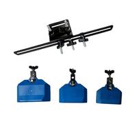Colcolo Set di Blocchi di Campanacci Da 4", 5" E 6", Robusti con Supporto, Strumento a Percussione Latino per L'insegnamento, Blu