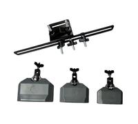 Colcolo Set di Blocchi di Campanacci Da 4", 5" E 6", Robusti con Supporto, Strumento a Percussione Latino per L'insegnamento, Grigio