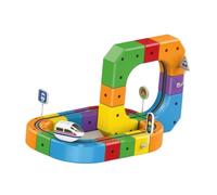 Colcolo Set di Trenino Elettrico per Bambini E Bambine con Treni E Segnali Stradali: Divertimento Educativo Bambini dai 3 agli 8 Anni - Pi, 51 Pezzi