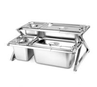 Colcolo Spezie con Cucchiai Stabile | Professionale, Espositore per Condimenti con Coperchi e Cucchiai, Compatto, Scaffale, Buffet, Ristorante, Chef, Ristoratori, Stile A