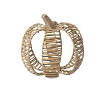 Colcolo Statua decorativa di zucca finta in rattan, ornamento di zucca finta, zucche artificiali per la raccolta, disposizione della scena da tavolo di, 20x18.5 Cm