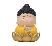 Colcolo Statuetta buddista in miniatura, decorazione Feng Shui, oggetti da collezione, regalo di inaugurazione della casa, centrotavola, statuetta di una, Buddha Su Base D'oro