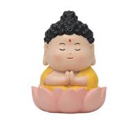 Colcolo Statuetta buddista in miniatura, decorazione Feng Shui, oggetti da collezione, regalo di inaugurazione della casa, centrotavola, statuetta di una, Buddha Su Base Rosa