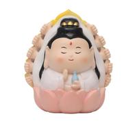 Colcolo Statuetta buddista in miniatura, decorazione Feng Shui, oggetti da collezione, regalo di inaugurazione della casa, centrotavola, statuetta di una, Guanyin (guan-yin)