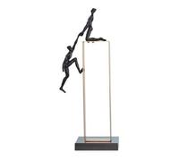 Colcolo Statuetta Decorativa Statua Moderna Scultura Figura Dinamica Cornice Artistica Base Stabile Profilo Stretto Salvaspazio Adatta per Scrivania Scaffale Comodino Zona Giorno, Style A