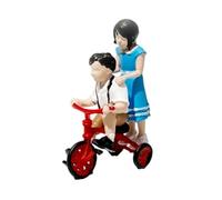 Colcolo Statuetta di Persone in 1:64, Mini Statuetta architettonica, diorami da Collezione, di Persone di Strada per Il Layout della Stazione, Andare in Bicicletta