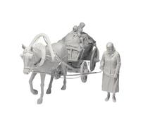 Colcolo Statuette in Resina 1/35 da Collezione, Non verniciate, Kit Non assemblato, Statuette di Rifugiati russi, Personaggi storici, Giocattoli storici