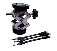 Colcolo Strumento per La Riparazione di Supporti per Chitarra Jack Telescopico in Metallo con Intervallo di Regolazione Da 2,56" a 5,04" Accessorio, Nero