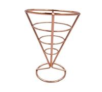 Colcolo Supporto per Patatine Fritte, Portatile, Alla Moda, per Feste, Cestino per Cibo Fritto, Porta Patatine Fritte per Buffet Da Picnic, Oro